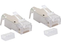 Schwaiger Sada síťových konektorů CAT 6A / CAT 7, bílá