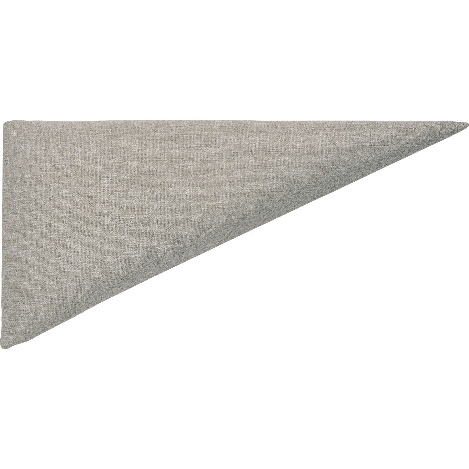 Nástěnný polstr trojúhelník 15 cm x 30 cm světle šedý strukturovaný