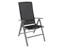 OBI Skládací křeslo Vigo, černá, 68 x 61 x 112 cm OBI Skládací křeslo Vigo, černá, 68 x 61 x 112 cm