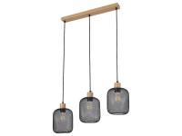 Rabalux Závěsné svítidlo Grendel, buk/matná černá, 15 x 120 x 65 cm Rabalux Závěsné svítidlo Grendel, buk/matná černá, 15 x 120 x 65 cm