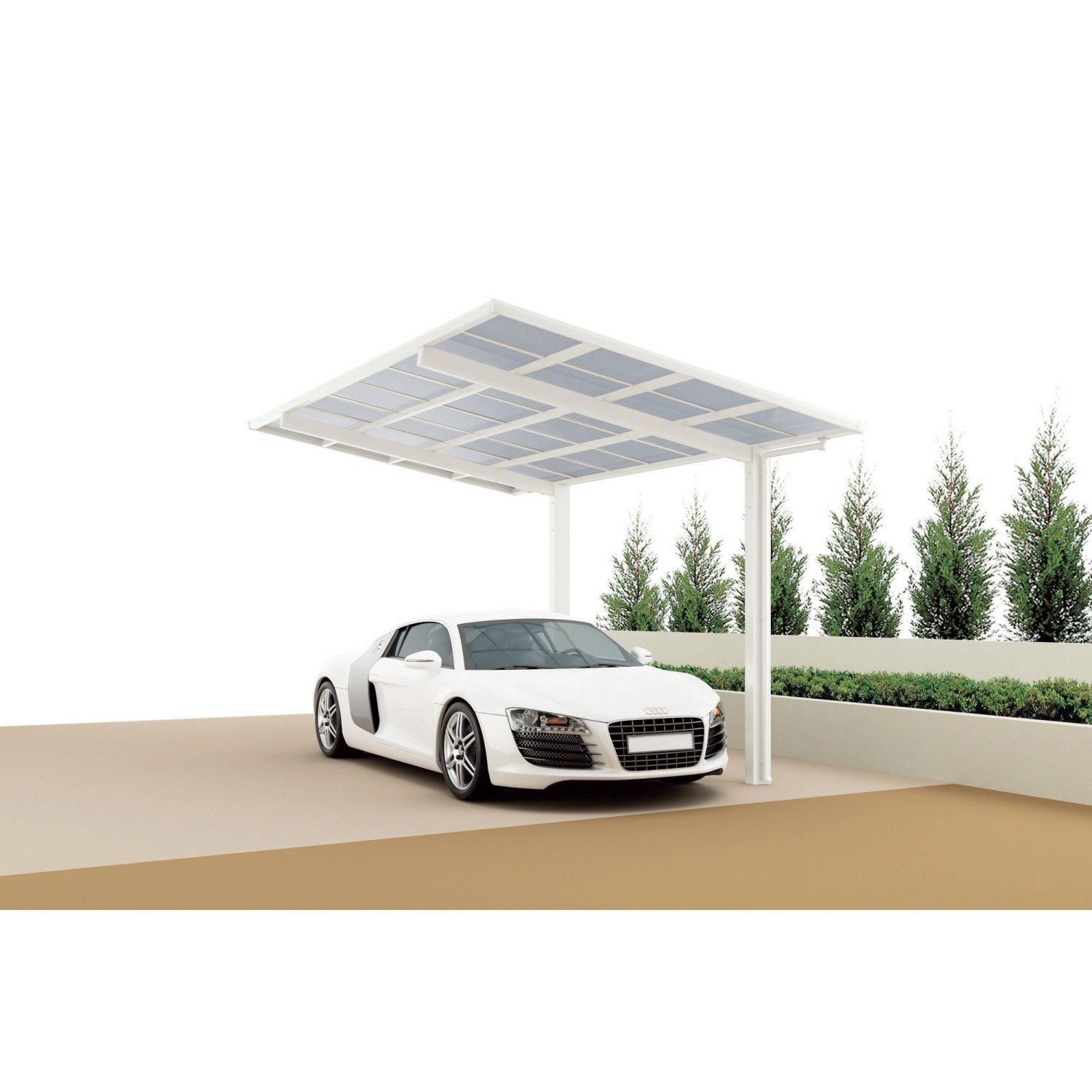 Ximax Alu přístřešek na auto Linea Typ 80 Standard zimní bílá 273 x 495 cm