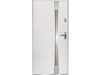 O.K. DOORS Ocelové vchodové dveře TEMIDAS INOX P55 bílé 90 L
