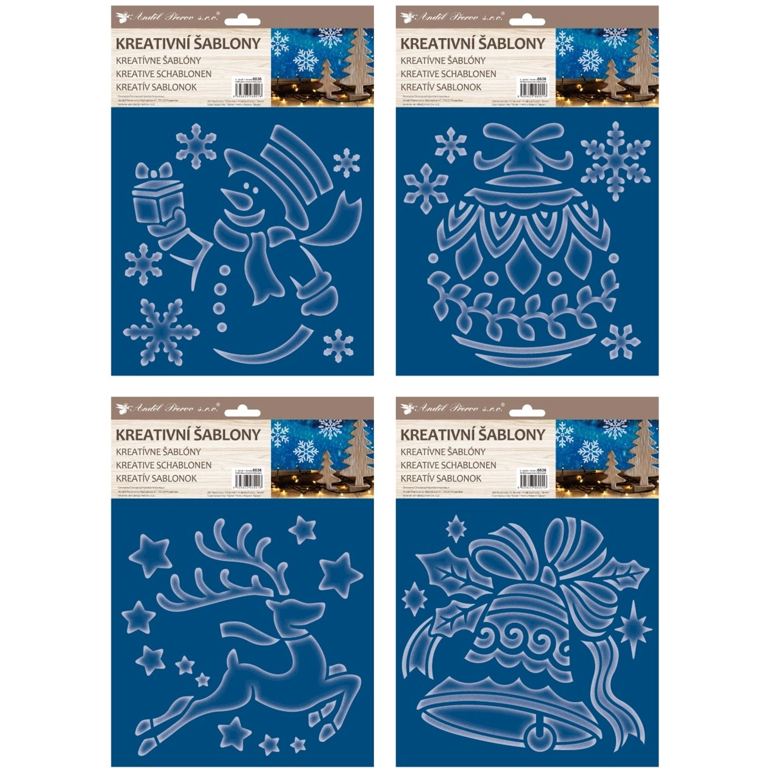 Kreativní šablony Zvonek 25 x 35 cm