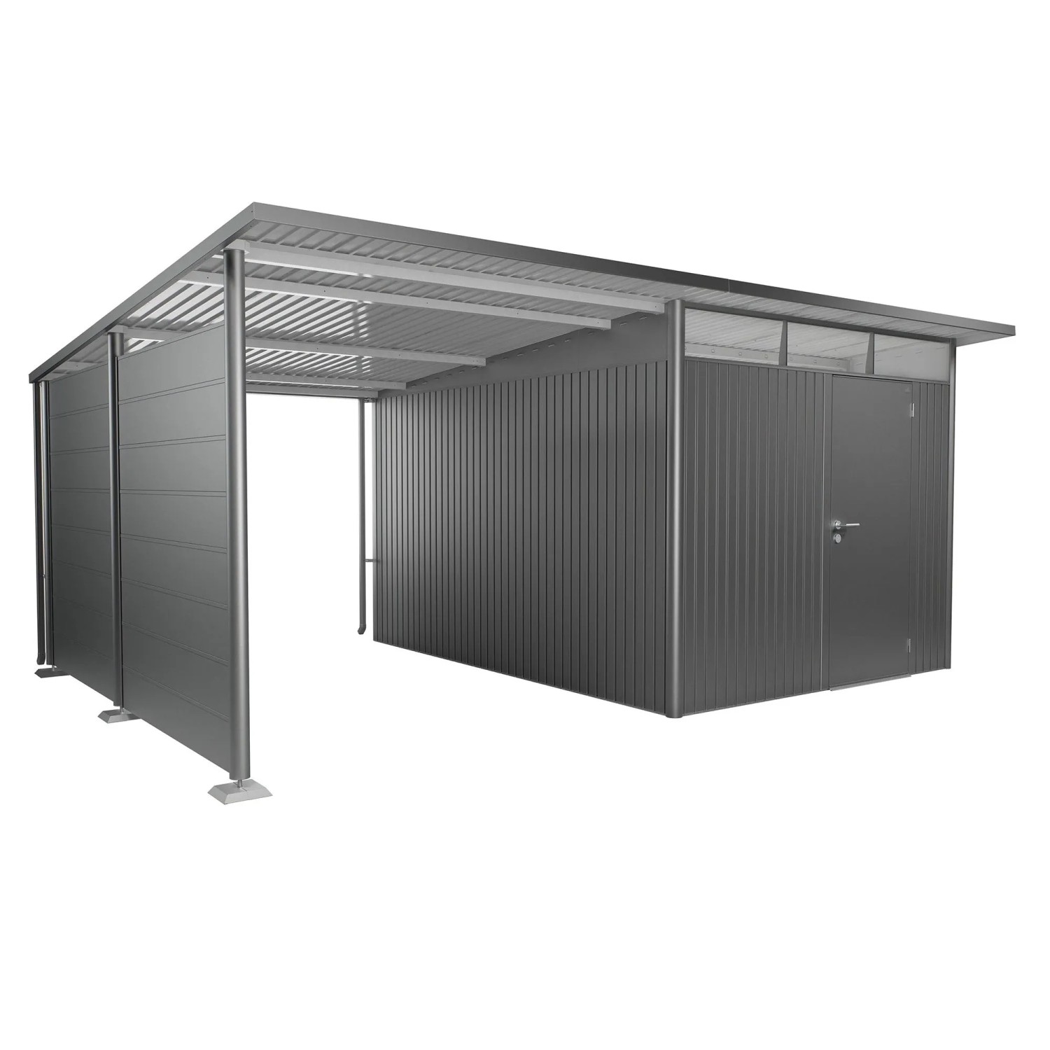 Biohort Boční stěna pro boční stříšku k domku AvantGarde/ECO A4, A8, křem.šedá