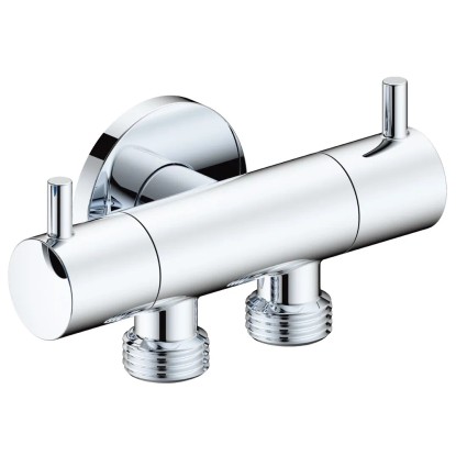 Dvojventil chrom M1/2" x M3/8" x M3/8"