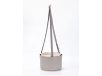 Plastia Samozavlažovací závěsná žardina Berberis taupe+slon.kost pr. 30x19,8cm