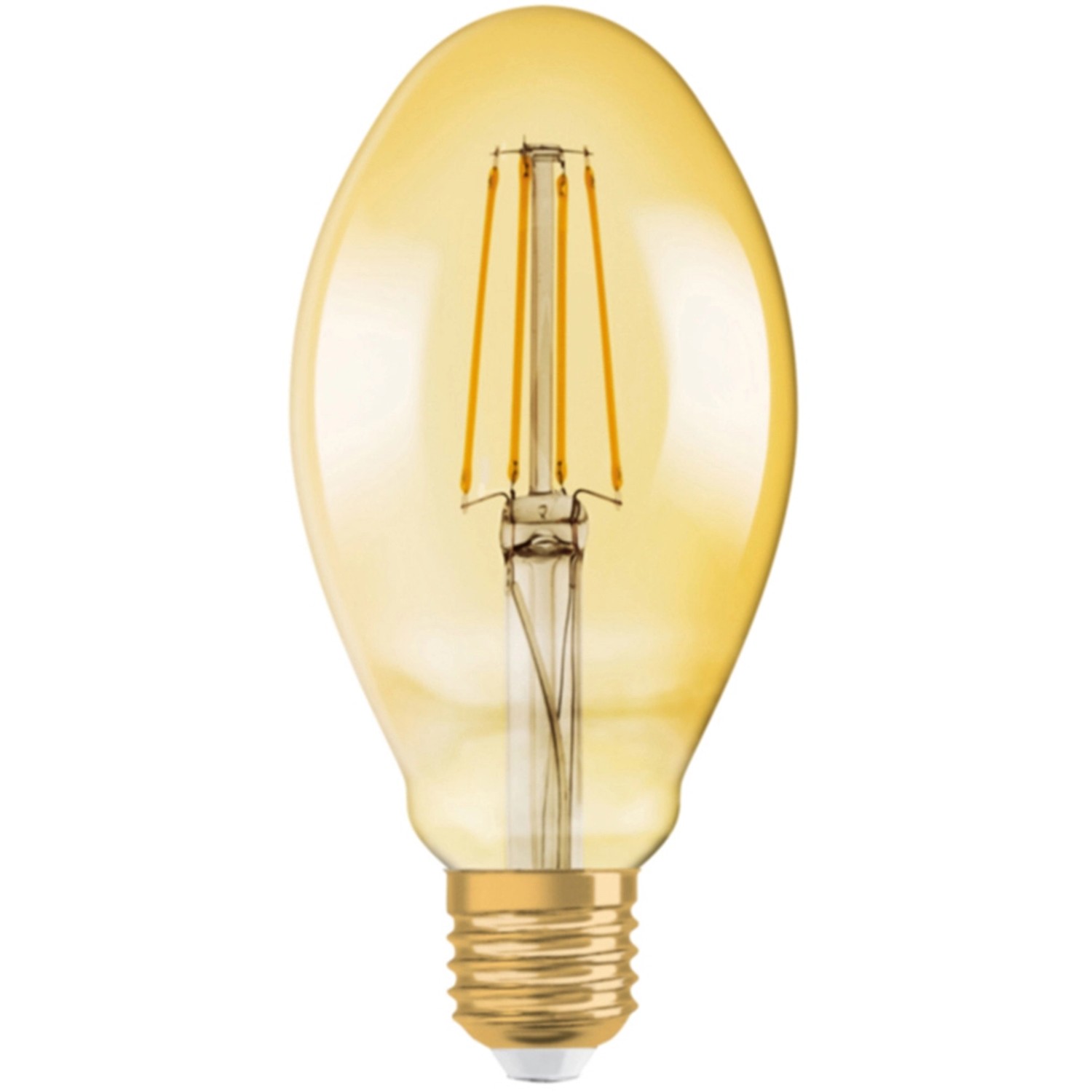 OSRAM LED žárovka 1906 Oval 40, E27, 4 W, 470 lm, 2400 K, jantarová
