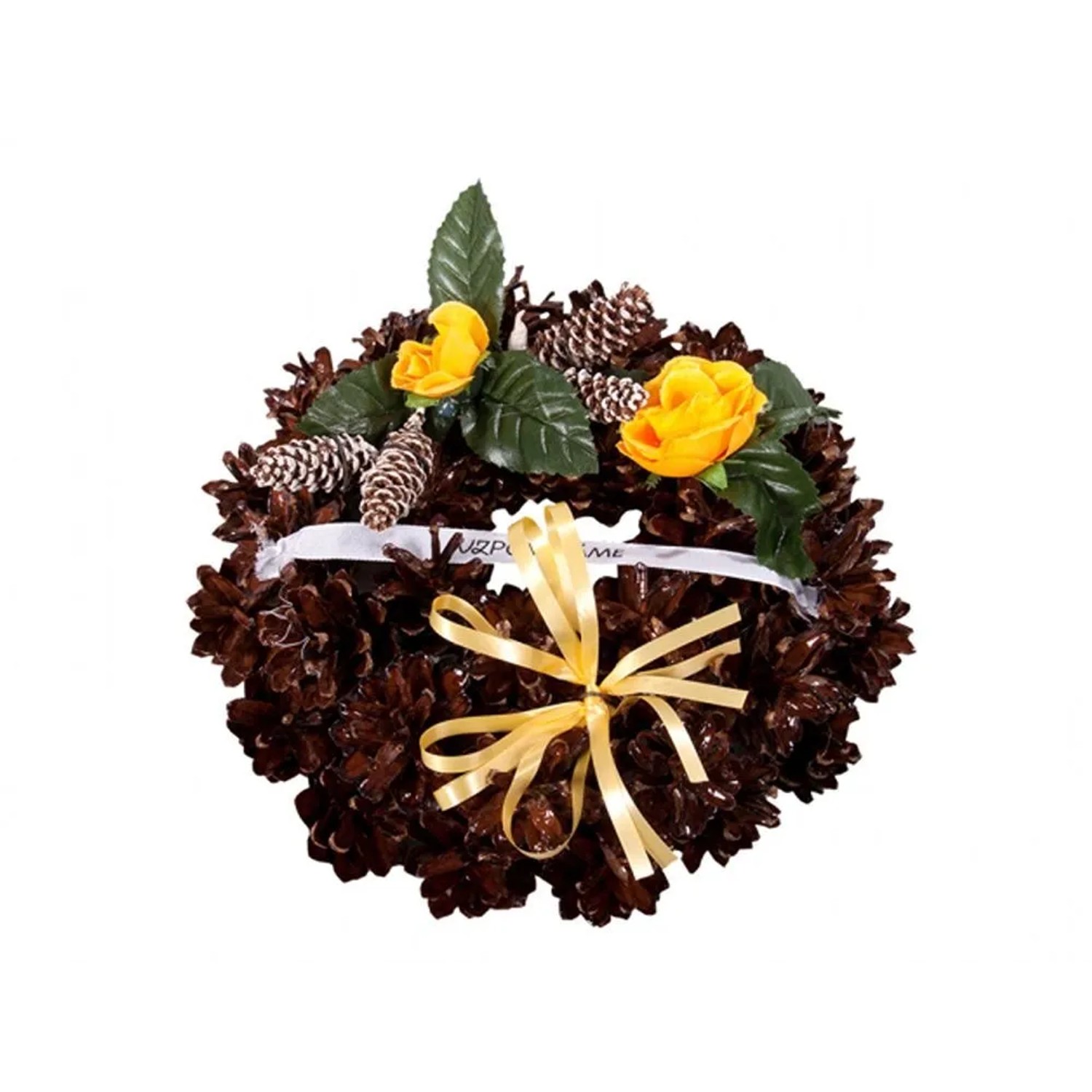 NOHEL GARDEN Hřbitovní věneček šiškový lakovaný, pr. 13 cm