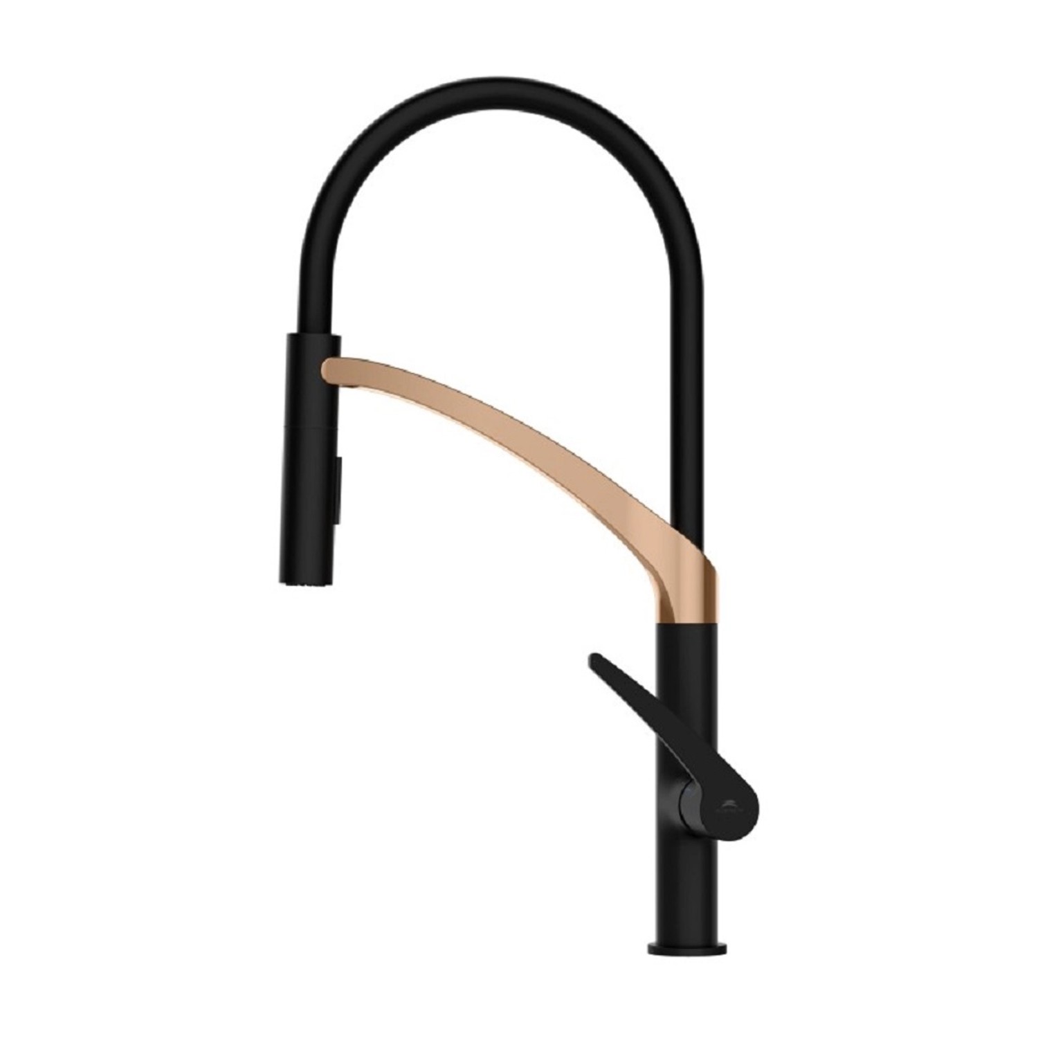 Rubineta Dřezová baterie Ultima U-50, zlato/černá barva