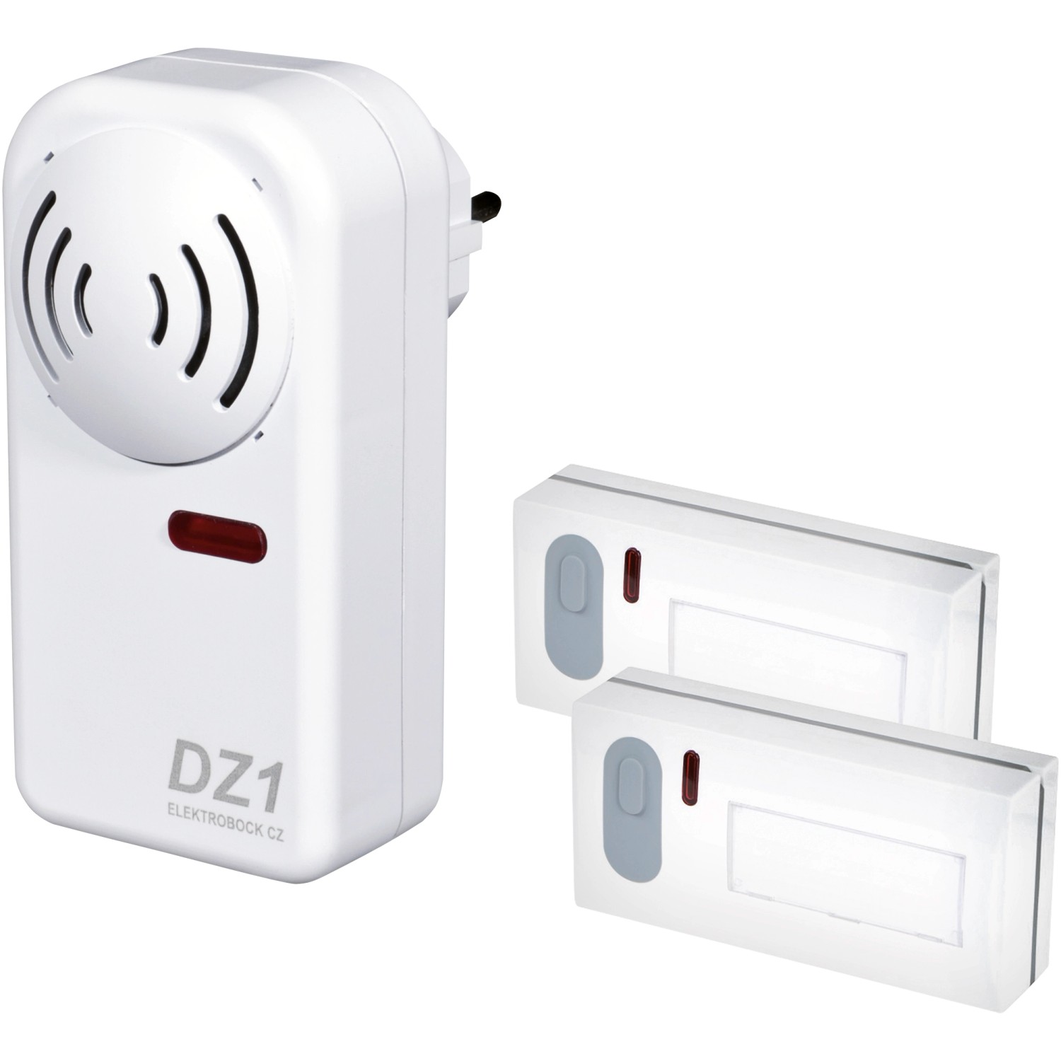 Bezdrátový zvonek DZ 1-2 se dvěmi vysílači