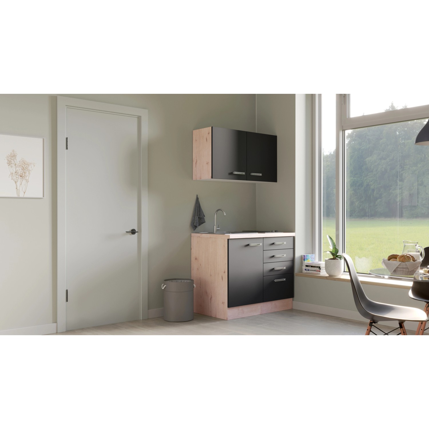 Flex-Well Kuchyně Lara 100 cm/typ 1 - varná deska