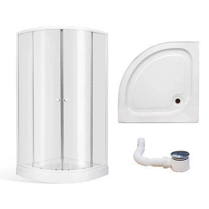 Roth Set čtvrtkruhového sprchového koutu a vaničky GITA 80