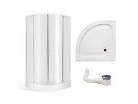 Roth Set čtvrtkruhového sprchového koutu a vaničky GITA 80 Roth Set čtvrtkruhového sprchového koutu a vaničky GITA 80