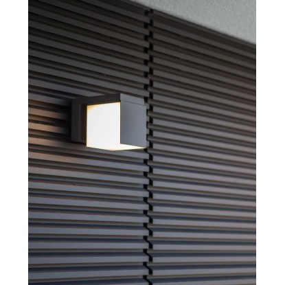 LUTEC Cuba Venkovní nástěnné LED svítidlo antracitové