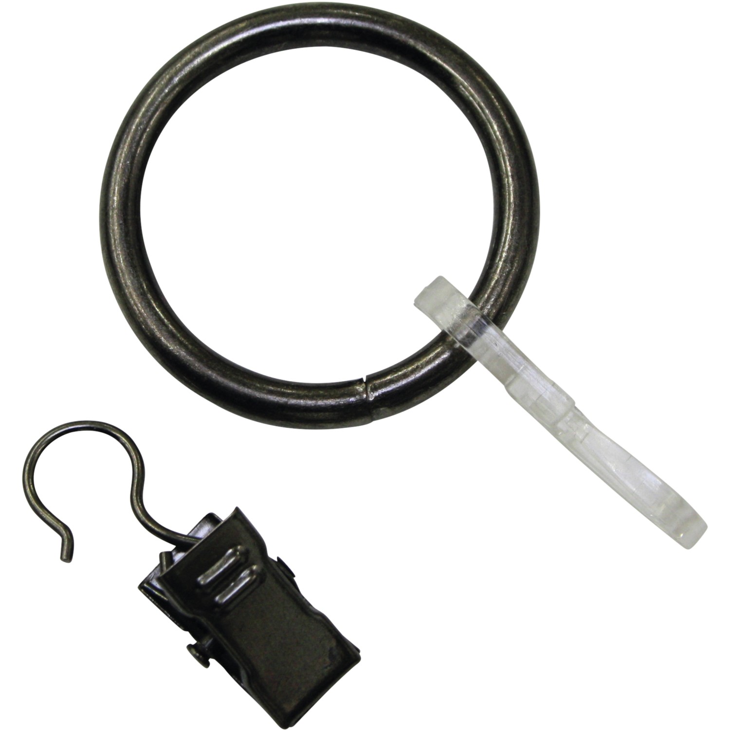 Gardinia Záclonové kroužky Europa pro průměr 19 mm stříbrné 12 cm x 10 cm