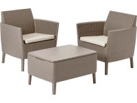 Keter Sada balkonového nábytku Salemo, cappuccino/písková, 3dílná Keter Sada balkonového nábytku Salemo, cappuccino/písková, 3dílná