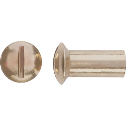 LUX-TOOLS Pouzdrová matice PZ poniklovaná mosaz M6 x 15 mm, 8 ks