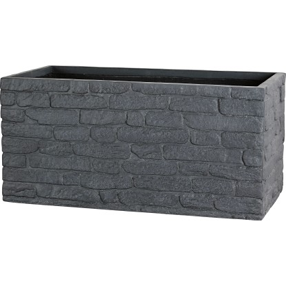 OBI Truhlík na rostliny Cambrai antracitový 49,5 x 21 cm