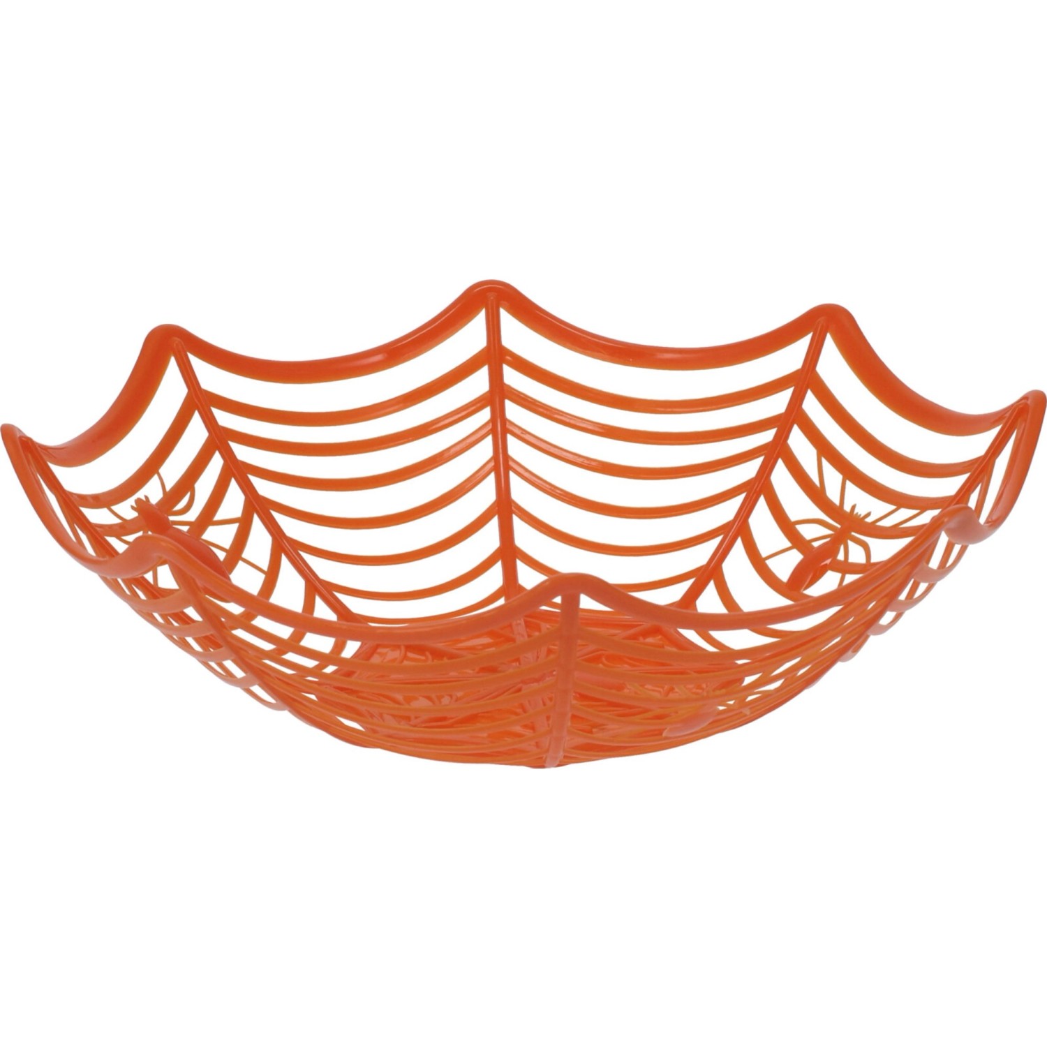 Koopman Plastový košík v podobě pavučiny s pavouky, různé druhy, pr. 27,5 x 8 cm