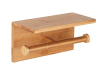 Wenko Držák WC papíru Duo Bambusa, bambus, 25 x 13 x 12 cm
