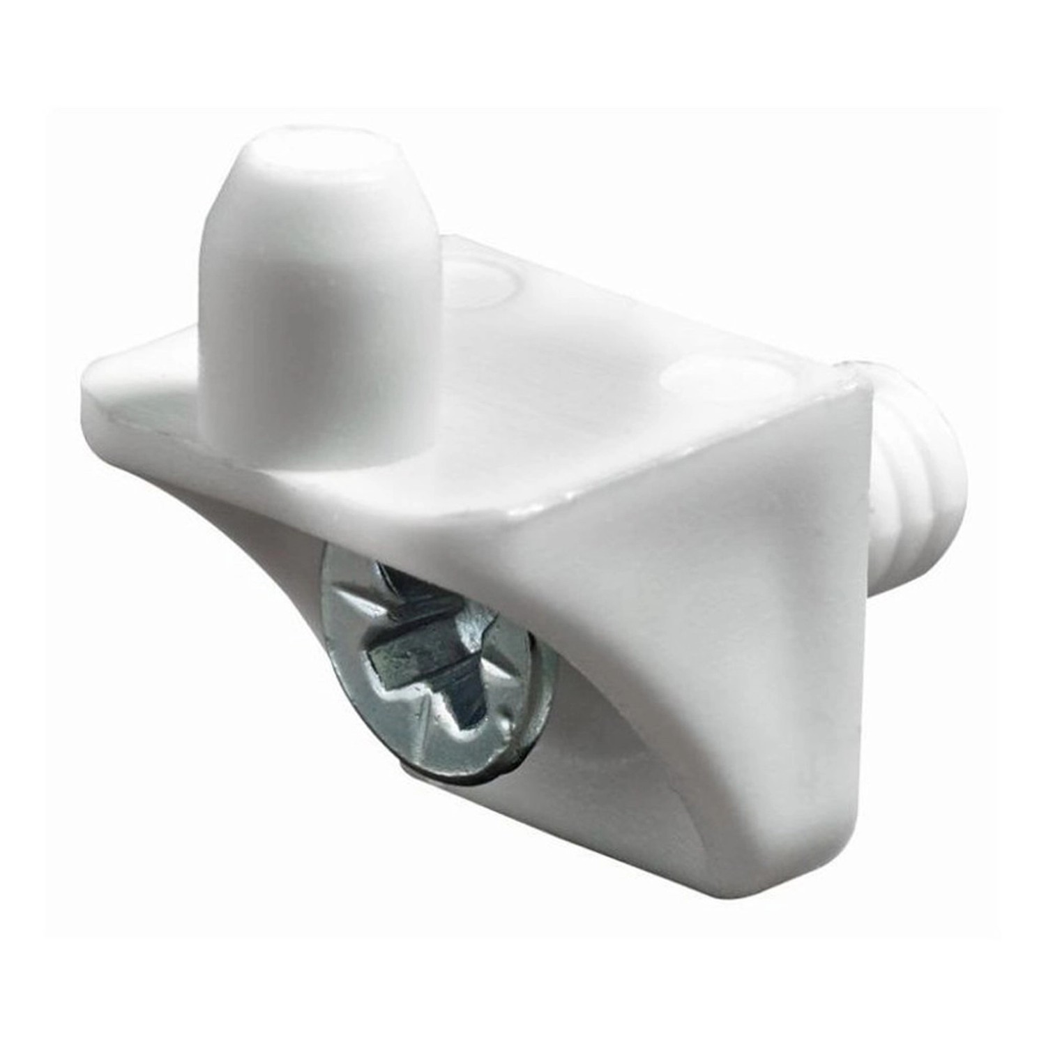 Hettich Nosník police se šroubem, 5 mm, bílá, 20 ks