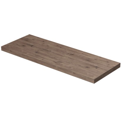 INTEDOOR Umyvadlová deska BEE bez výřezu, š. 140 cm, dub Wellington
