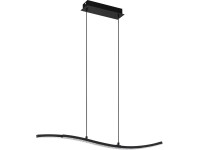 EGLO LED závěsné svítidlo Lejias černé průhledné, 110 x 8 x 78 cm