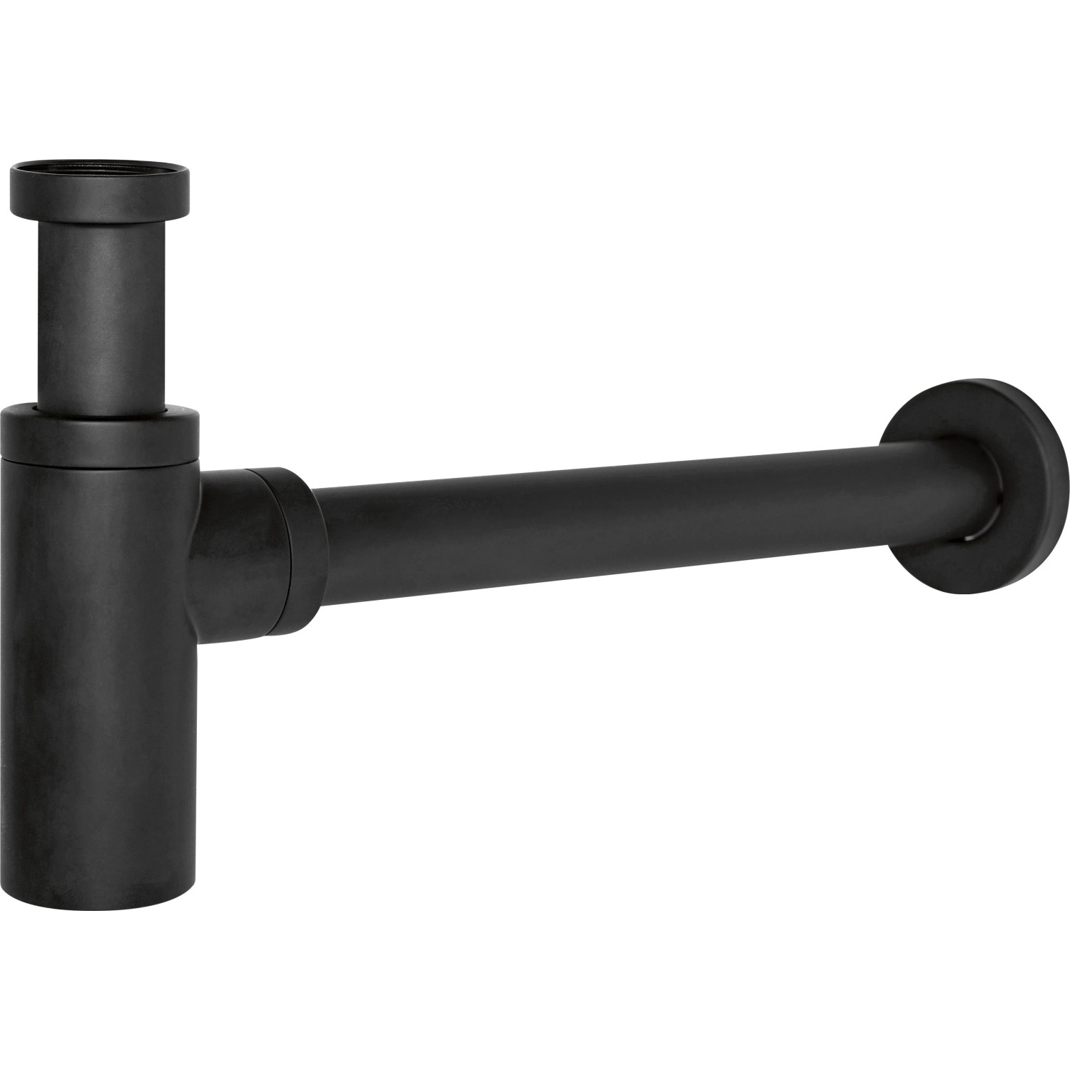 Sanpre Designový lahvový umyvadlový sifon 1 1/4", matná černá