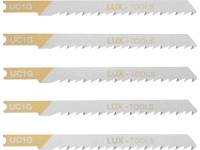 LUX-TOOLS Listy přímočaré pily na dřevo upínání U 75 mm rozteč zubů 4 mm