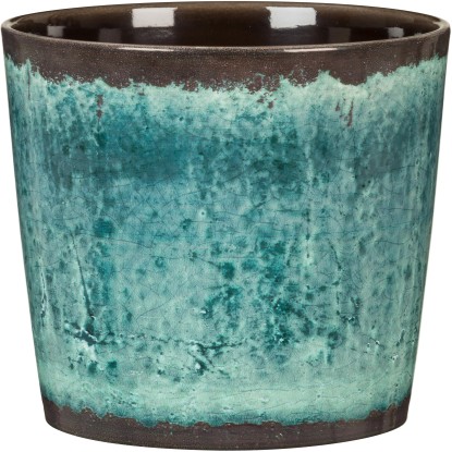 Scheurich Obal na květináč 870 průměr 13 cm x 12 cm Ocean Glaze