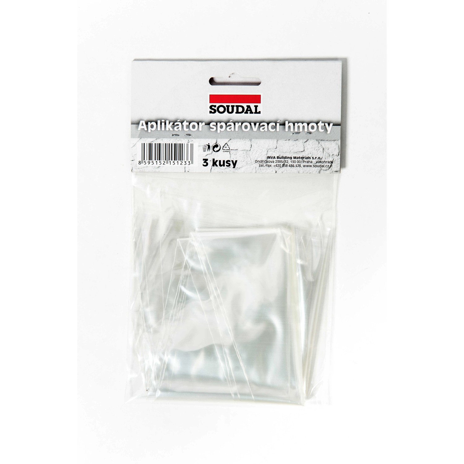 Soudal Aplikátor spárovací hmoty, 3 ks