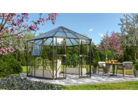 Vitavia Skleník Galaxis 9000 HKP 6/ESG 3, černá práš.lak, 383 x 336 cm, 9 m2