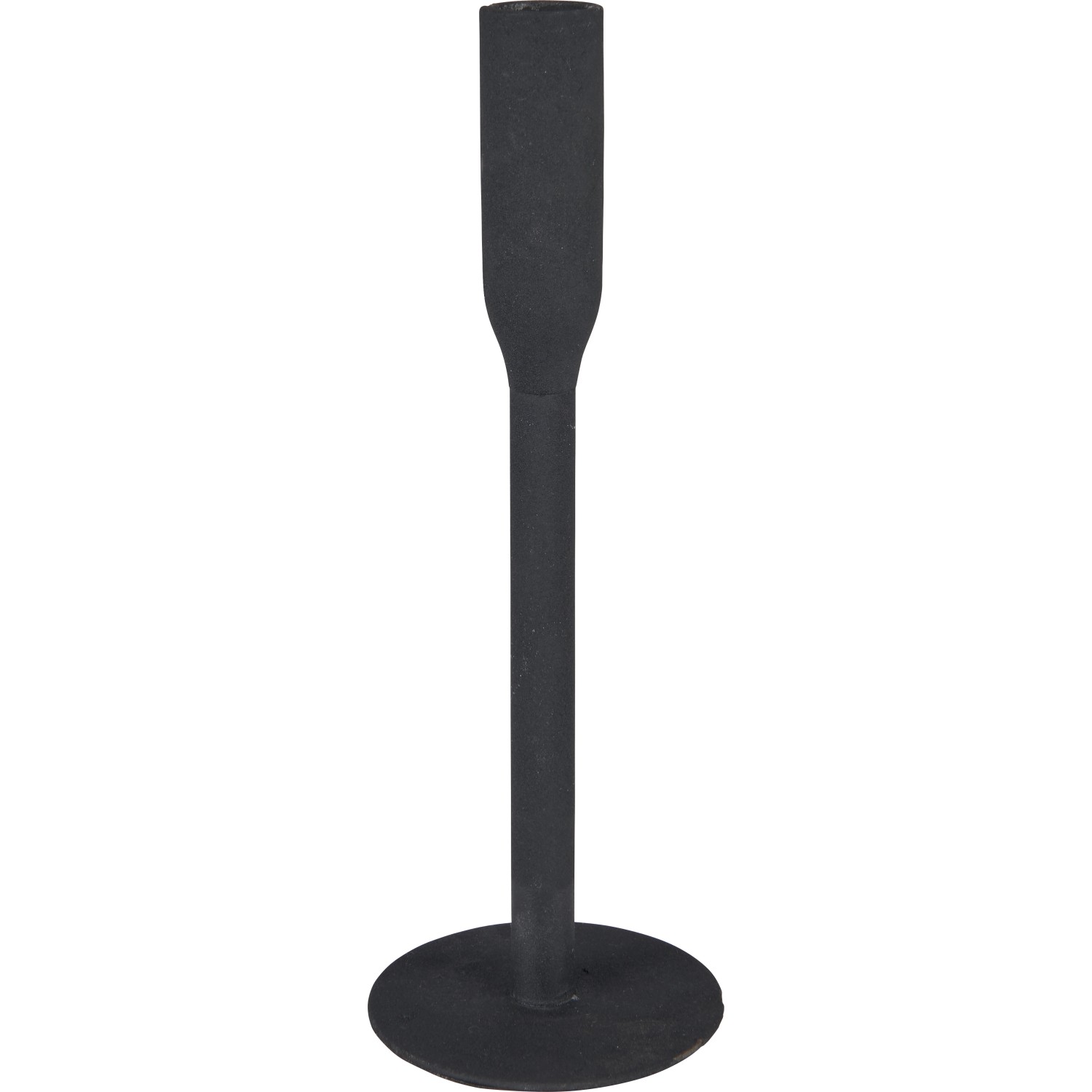 Svícen Minimalist Zen hliníkový, černý, 25,5 cm