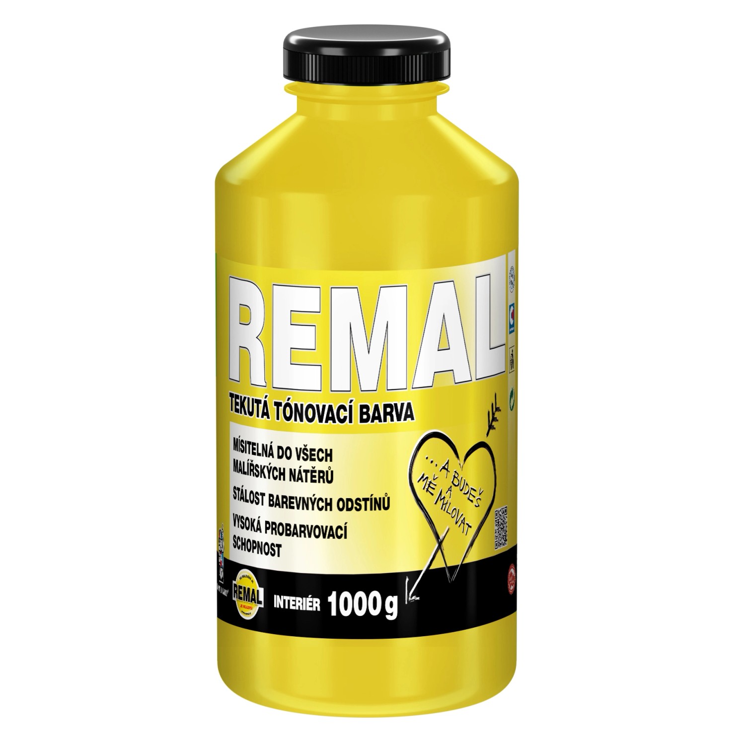 REMAL Tekutá tónovací barva 0600 žlutá 1 kg