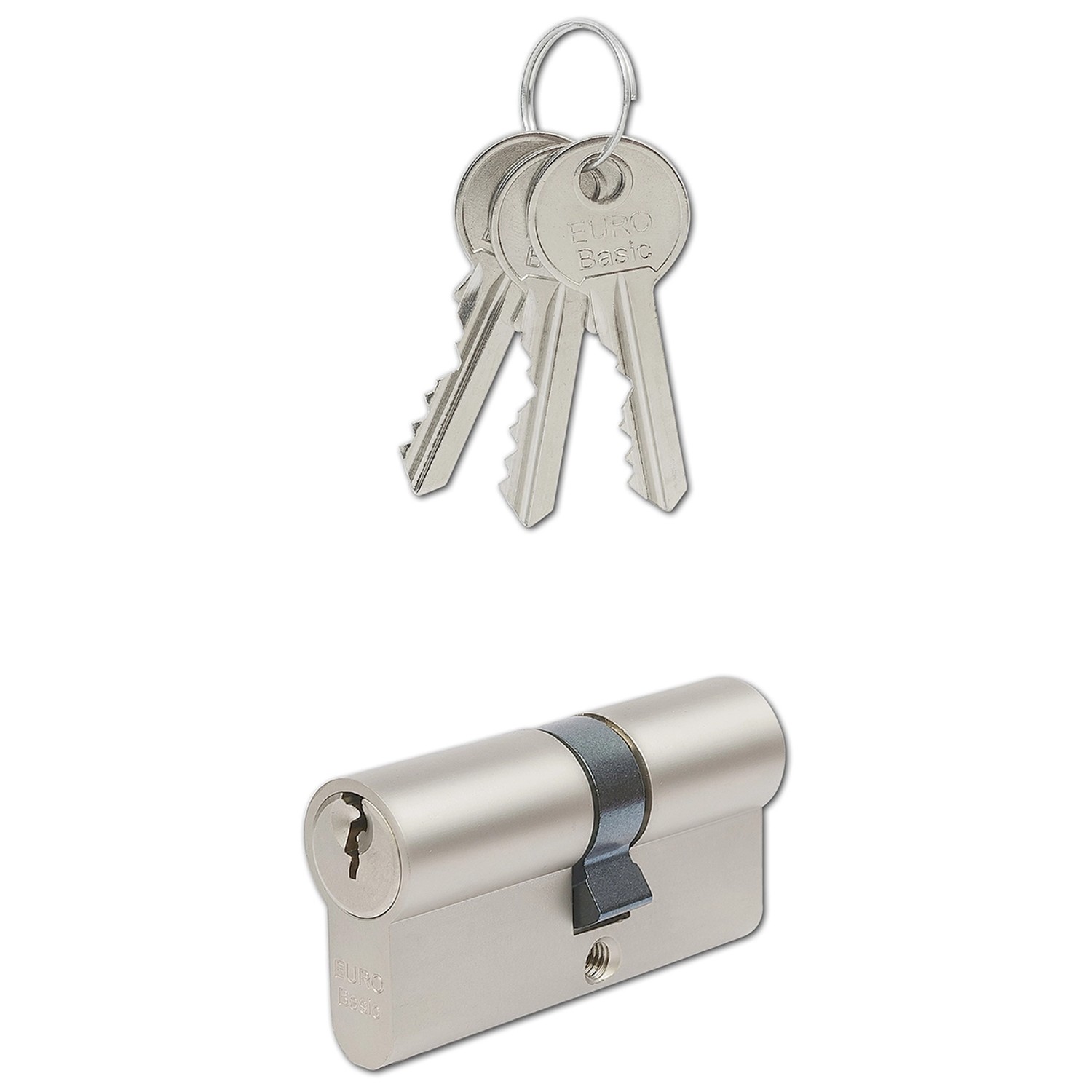 Richter Czech Stavební cylindrická vložka EURO Basic 30/40 nikl, 3 klíče