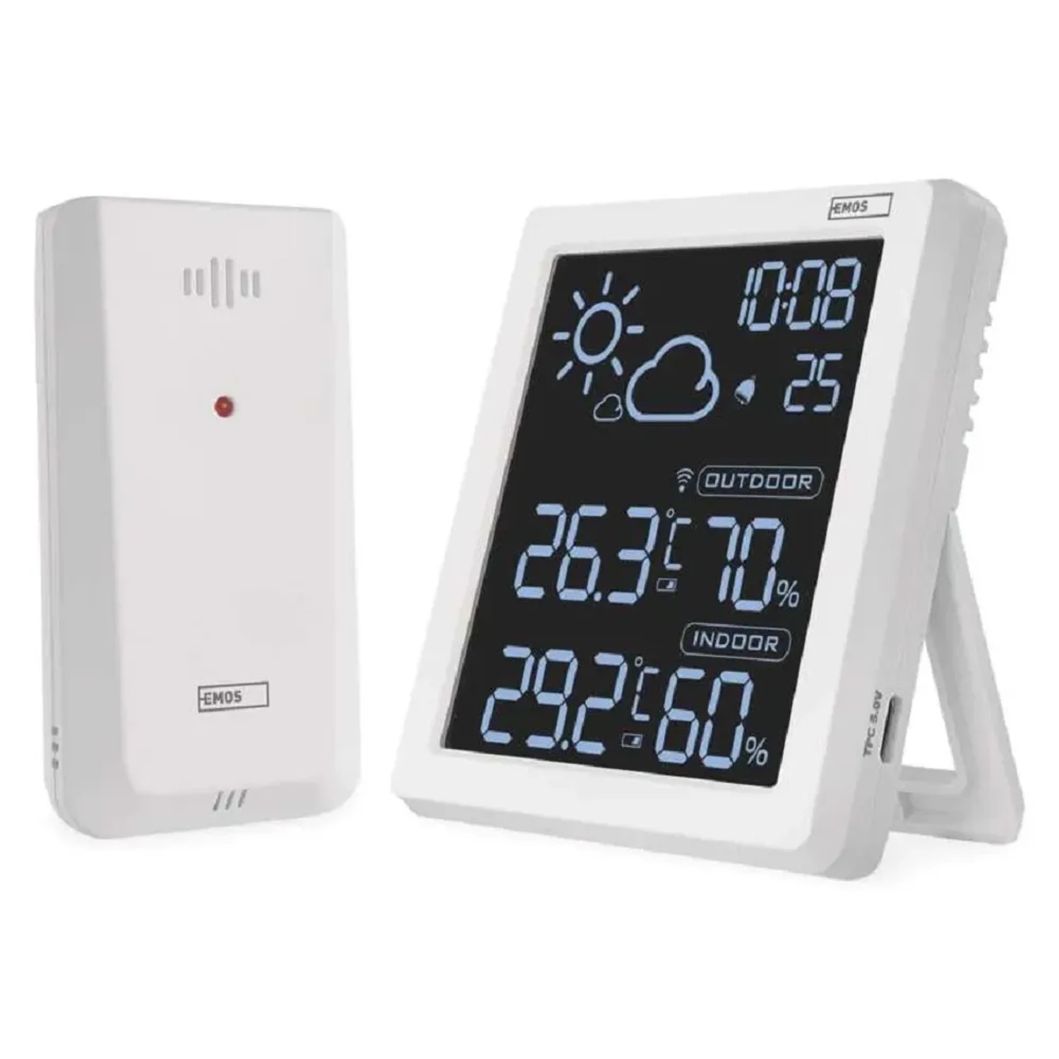 EMOS Domácí bezdrátová meteostanice E8647W