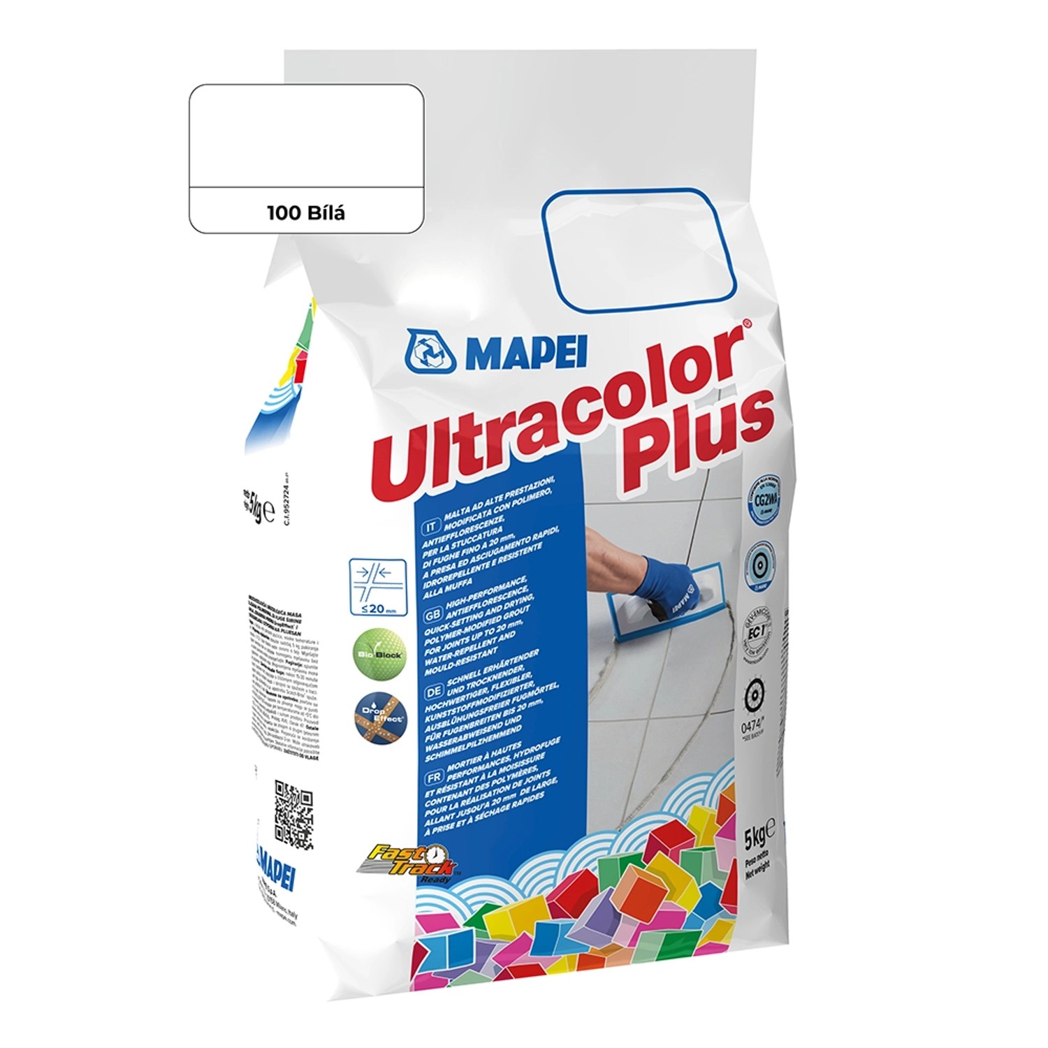 Mapei Spárovací hmota Ultracolor Plus 5 kg, 100 bílá