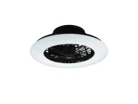 REALITY Svítidlo s ventilátorem STRALSUND černá 2700-6500K pr. 49 x 16,5 cm REALITY Svítidlo s ventilátorem STRALSUND černá 2700-6500K pr. 49 x 16,5 cm