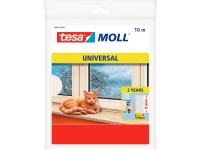 tesa Pěnové těsnění pro dveře a okna tesamoll UNIVERSAL, bílá, 10 m x 9 x 6 mm