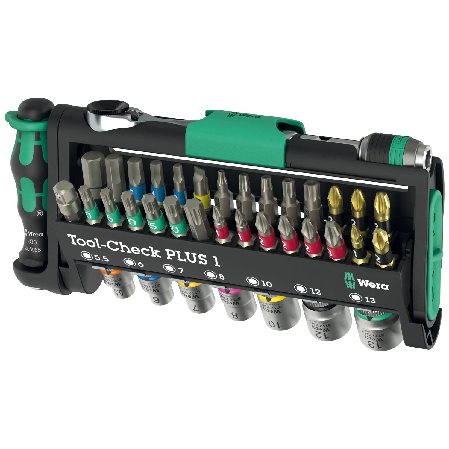 Wera Kompaktní ráčnová sada Tool-Check PLUS 1, 39dílná