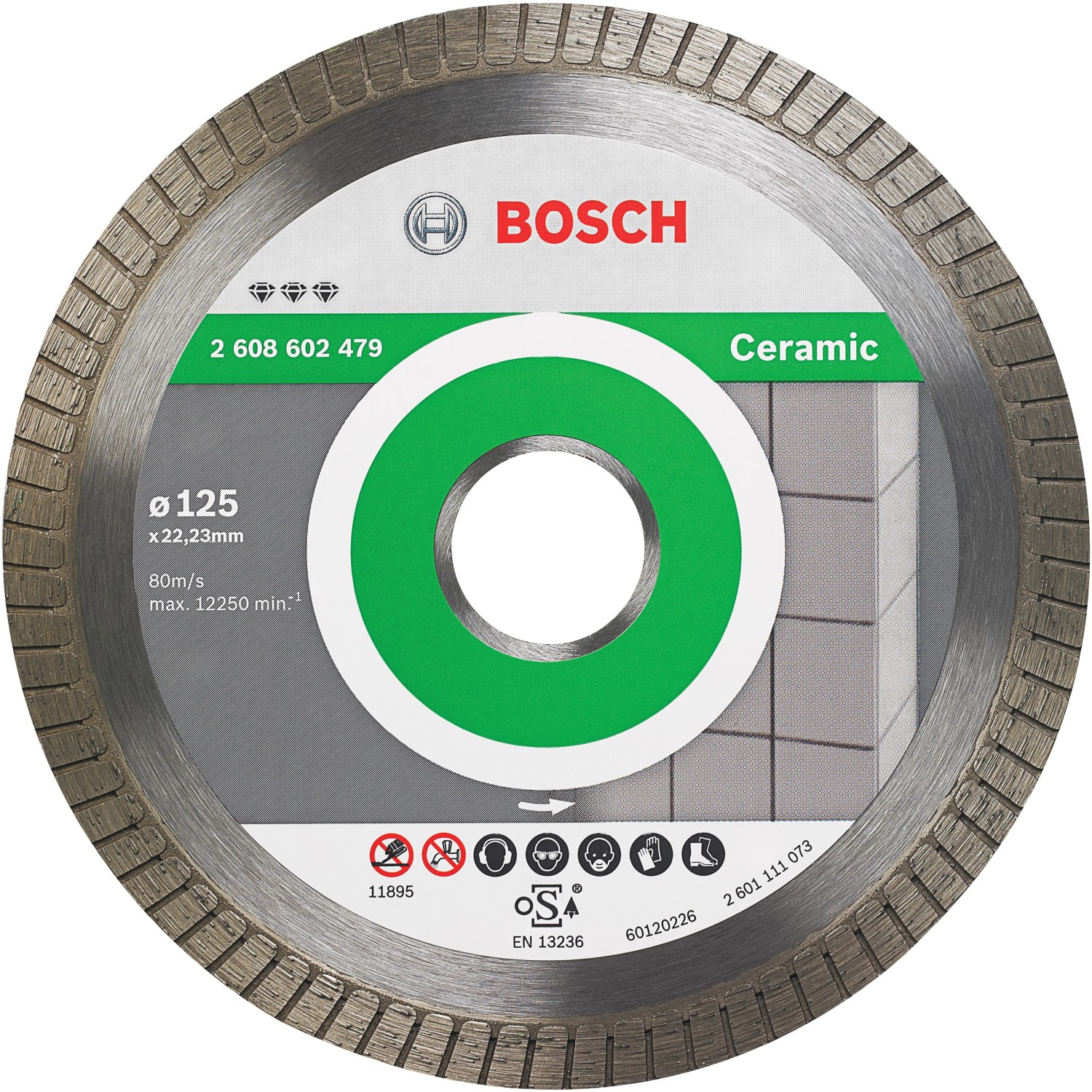 Bosch Diamantový dělicí kotouč PRO Ceramic, pr. 125 x 22,23 mm