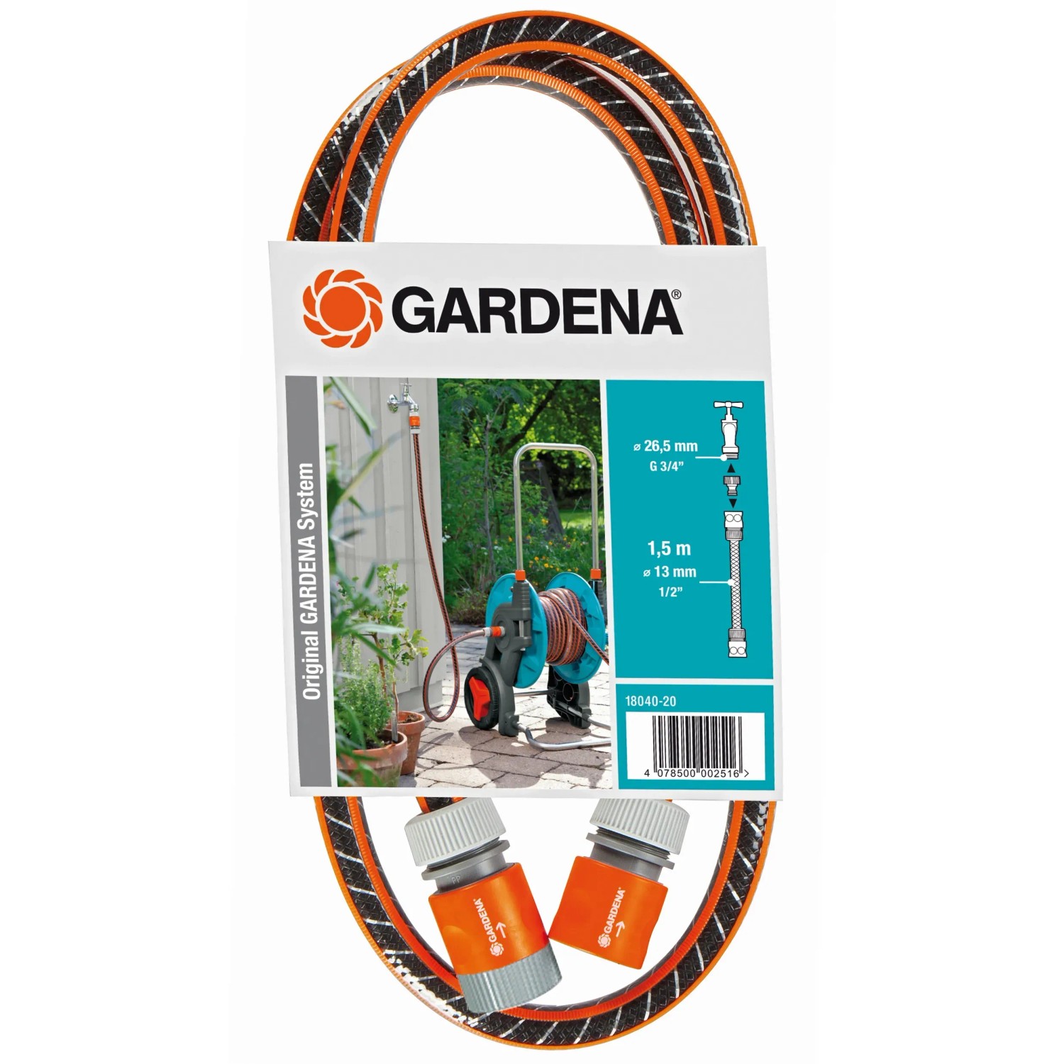 GARDENA Připojovací sada Comfort FLEX 13 mm (1/2"), 1,5 m, 25 bar