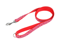 Olala Pets Vodítko TLAPKY růžové 25 x 1500 mm