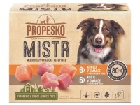 Propesko Mistr Filetky pro psy s kuřecím + krůtím v omáčce 12x 85 g