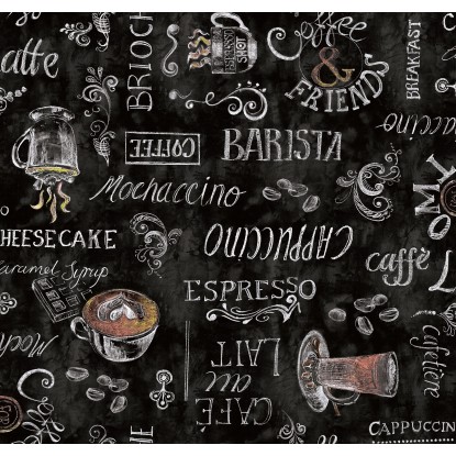 d-c-table Ubrus Manhattan Ristretto Schwarz, šířka 140 cm - metráž