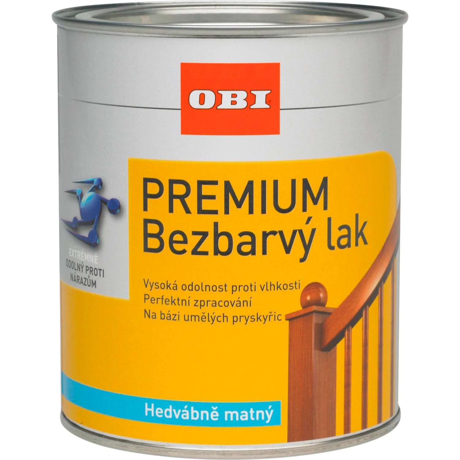 OBI Premium Bezbarvý lak hedvábně matný 750 ml