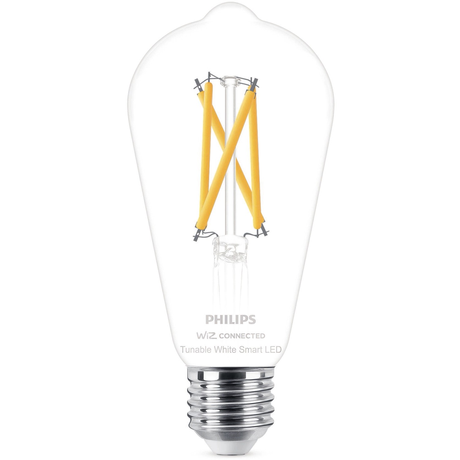 Philips Chytrá LED žárovka Filament E27 ST64, 7 W, 806 lm, 2700-6500 K, čirá
