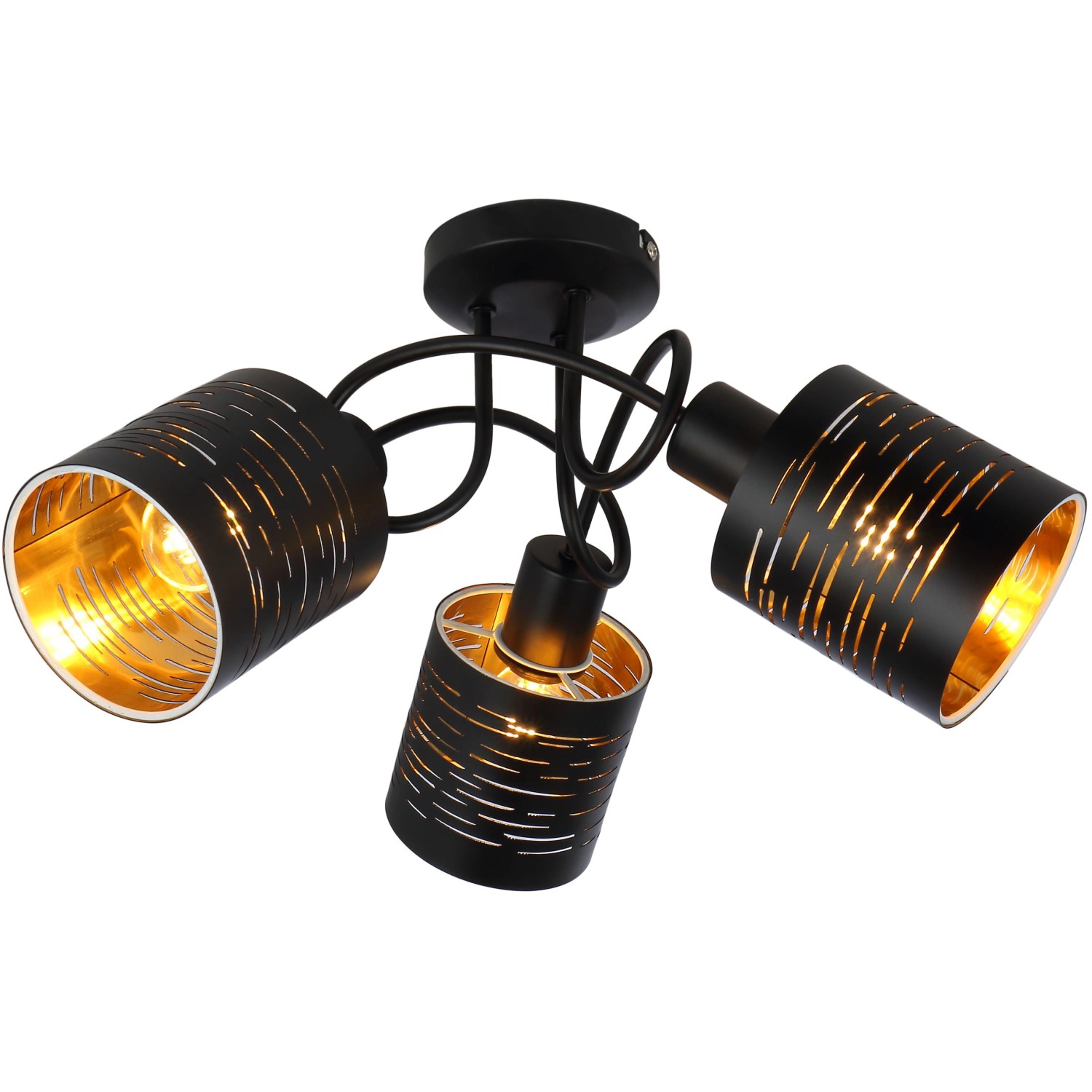 Globo Stropní svítidlo Tunno kov/plast černé