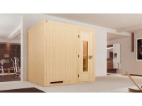 Weka Modulová sauna Halmstad dřevěné dveře 194 cm x 144 cm x 199 cm