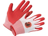 LUX Zahradní latexové rukavice červené velikost 7